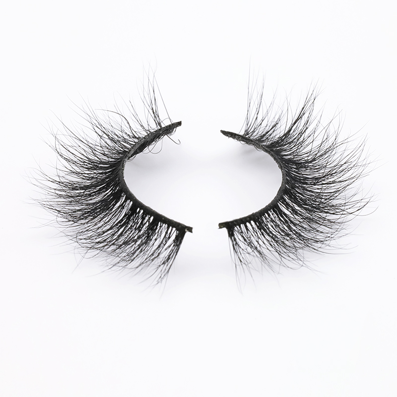 Eyelash Supplier Sell Real Mink Fur Strip Lashes with Private Box in 2020 YY106